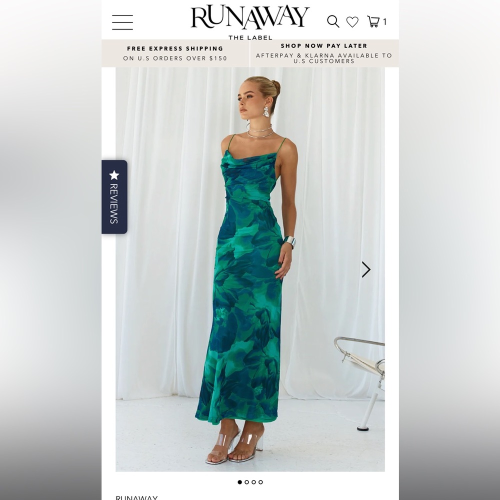 Kapri Slip Dress-Floral Green